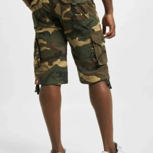 Alpha Industries Herren Shorts Jet In Camouflage 6