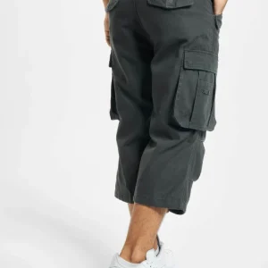 Brandit Herren Shorts Industry Vintage 3/4 In Grau 6