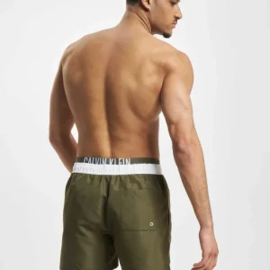 Calvin Klein Herren Shorts Underwear Medium Double In Olive 6
