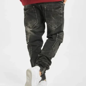 Cipo & Baxx Herren Cargohose Denim In Schwarz 6