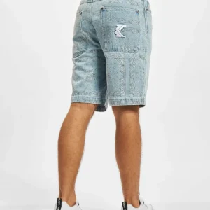 Karl Kani Herren Shorts Paisley Denim In Blau 6