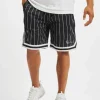 Karl Kani Herren Shorts Small Signature Pinstripe Mesh In Schwarz 8