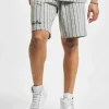NEW ERA Herren Shorts Pinstripe In Grau 8