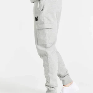 Sik Silk Herren Jogginghose Cargo Fleece In Grau 6
