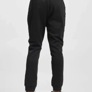 Sik Silk Herren Jogginghose Embroidered Panel Cuffed In Schwarz 6