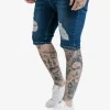 Sik Silk Herren Shorts Distressed In Grau 8