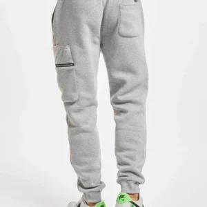 Southpole Herren Jogginghose Shiny Zipper Utility Fleece In Grau 6