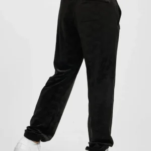 Southpole Herren Jogginghose Aop Velour In Schwarz 6