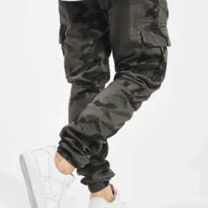 URBAN CLASSICS Herren Cargohose Camo In Grau 6