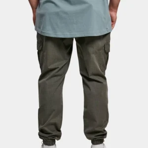 URBAN CLASSICS Herren Cargohose Aop Glencheck In Grau 6