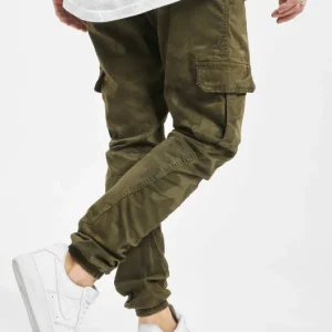 URBAN CLASSICS Herren Cargohose Camo In Olive 6
