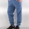 URBAN CLASSICS Herren Jogginghose Burnout In Blau 10