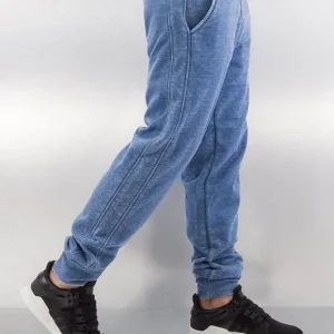 URBAN CLASSICS Herren Jogginghose Burnout In Blau 6