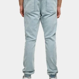URBAN CLASSICS Herren Jogginghose Knitted Denim Jog In Blau 6