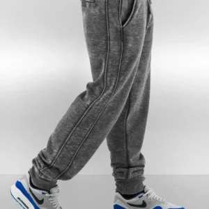 URBAN CLASSICS Herren Jogginghose Burnout In Grau 6