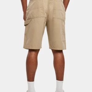 URBAN CLASSICS Herren Shorts Double Knee Carpenter In Beige 6