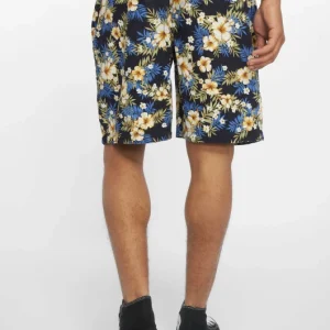 URBAN CLASSICS Herren Shorts Pattern Resort In Blau 6