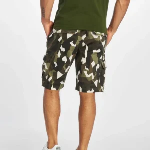 URBAN CLASSICS Herren Shorts Geometric Stretch Twill In Camouflage 6
