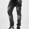 VSCT Clubwear Herren Cargohose Keanu Biker In Schwarz 10